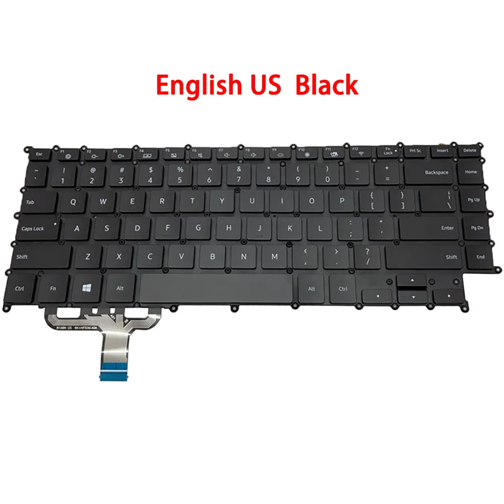 

Клавиатура для ноутбука Samsung NP950SBE 950SBE, английская, США, Корея KR BA59-04358B BA59-04358A с подсветкой, новая
