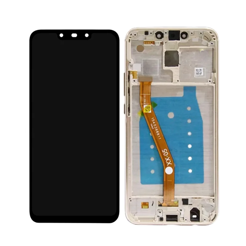 Mobile Phone Display Touch Screen Digitizer Assembly Replacement, Huawei Mate 20 Lite LCD, SNE LX1 L21 LX3, Original with Frame