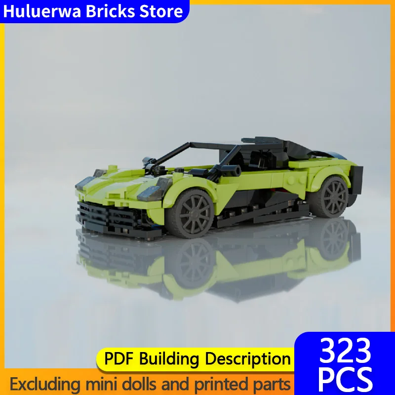 

Модель скоростного гоночного автомобиля MOC, строительные кирпичи, Valhalla, верхний уровень, спортивный автомобиль, модульная технология, детские праздничные подарки, сборные игрушки