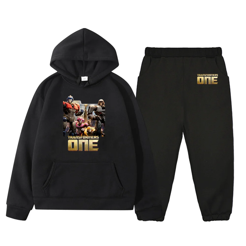 

Fashion Boys New Kids Clothing Set Transformers One Anime Print Pullovers High Street Outdoor Sportswear and Pants Set Clothes