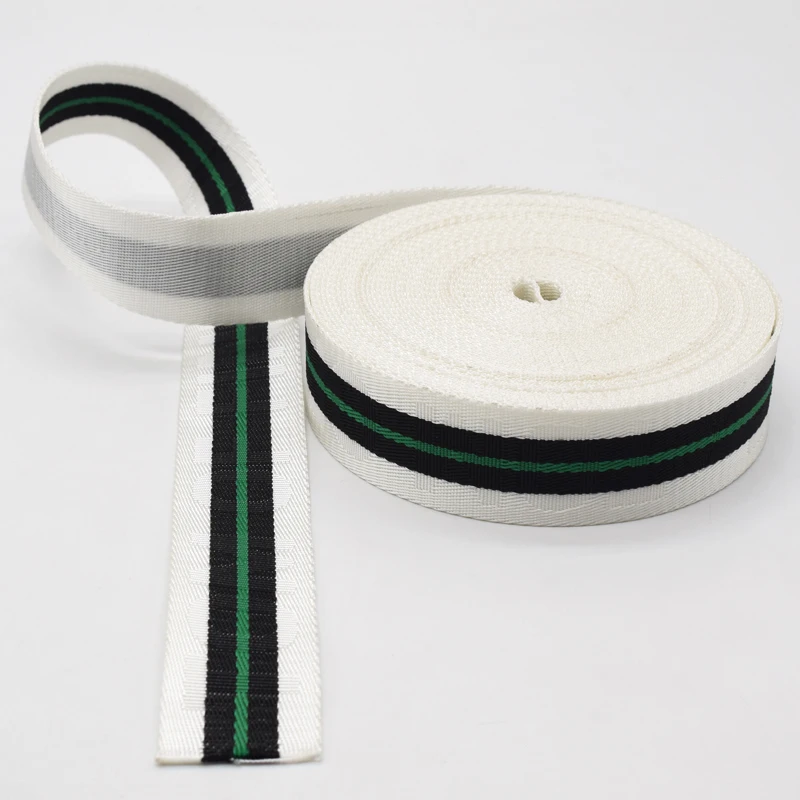 Custom Two-Tone Jacquard Webbing for Phone Lanyard, Pet Leash, Handbag Strap, Backpack Belt, Durable Polyester Nylon Tape