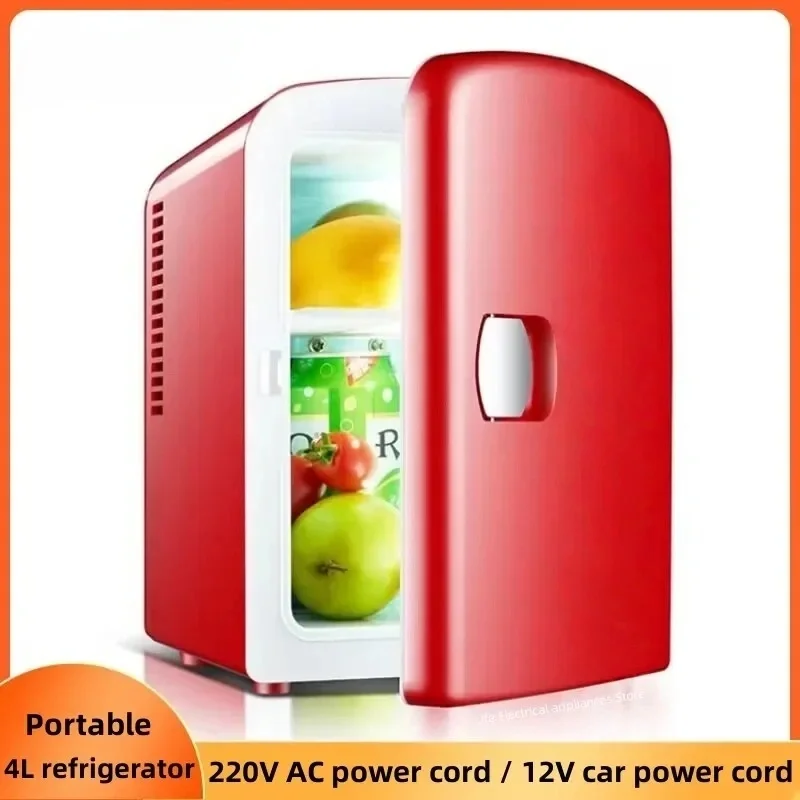 Small Refrigerator Car Refrigerator 4L Mini Refrigerator Refrigeration and Heating Heating Storage Cold and Warm Insulation Box