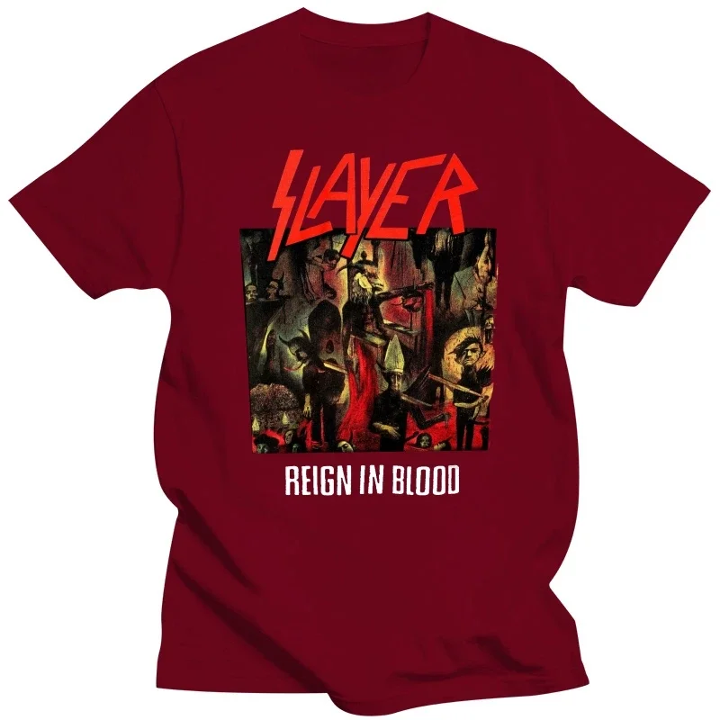 2024 HOT New Fas Hion\'S Buy T Shirts Online Crew Neck Short Sleeve Office Slayer Reign In Blood Tee For Men 011852