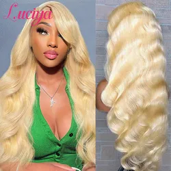 613 HD Lace Frontal Wig Body Wave Transparent 13x4 Lace Front Human Hair Wigs Pre Plucked Lace Closure Human Hair Wigs Luciya