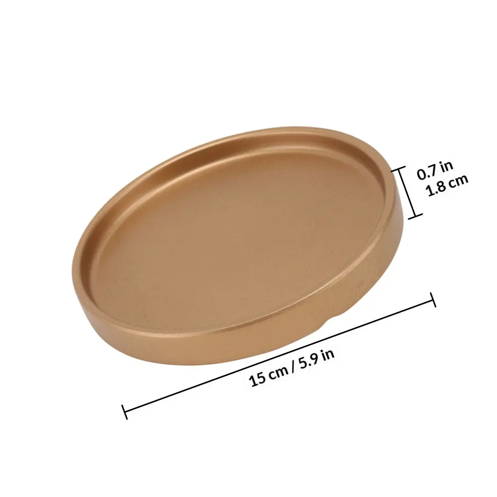 2Pcs Premium Cement Plant Pot Tray Leak Proof Base Plate for Flowerpots Bonsai Water Drainage Protection Home Garden Floor