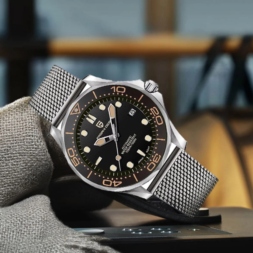 PAGANI تصميم موضة ساعة رجالي ساعات أوتوماتيكية للرجل العلامة التجارية الفاخرة الميكانيكية رجالي ساعات المعصم الياقوت مرآة الساعات