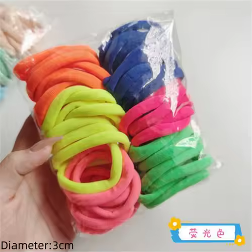 50pcs Black Elastic Hair Band Leagues Ties Colets Scrunchies Springs Gum Accessory For Girl Women No Damage Pigtails Holder Set - Image 45
