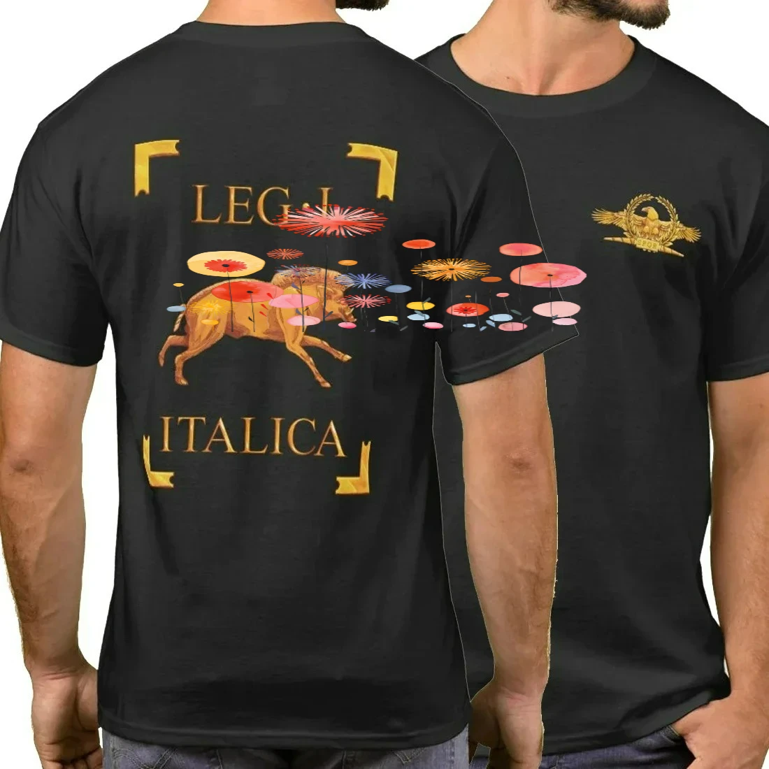 Roman Empire The 1st Legion Italica Wild Boar Vexillum T Shirt. Short Sleeve 100% Cotton Casual T-shirts Loose Top Size S-3XL