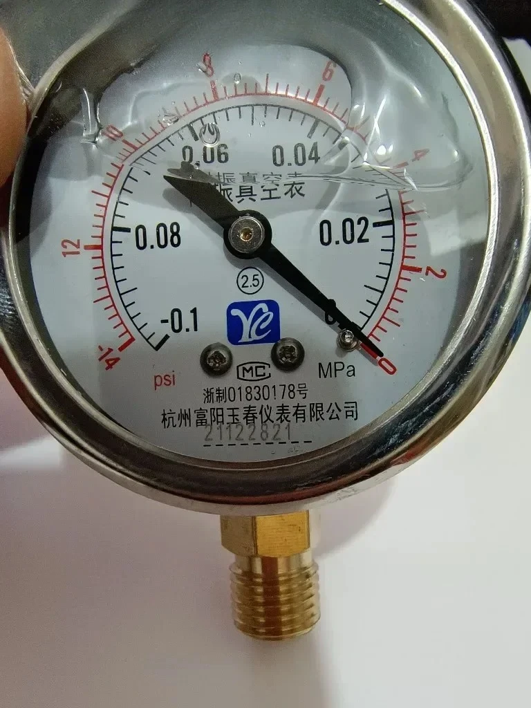 

YN60-0-0Mpa манометр вакуумметр давление масла/наполненное маслом ударопрочный манометр отрицательного давления резьба M14