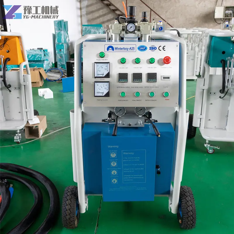 Polyurea Polyurethane Spraying Machine Pneumatic Two-component Materials Sprayer for Wall Insulation Basement Waterproofing A25