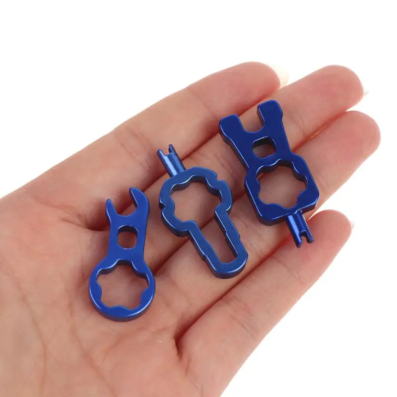 1Pcs CNC Anodized Aluminum Alloy Valve Core Remover Tool Portable Dual Head For Road Gravel E-bike Folding Bike Tire Repair Kit