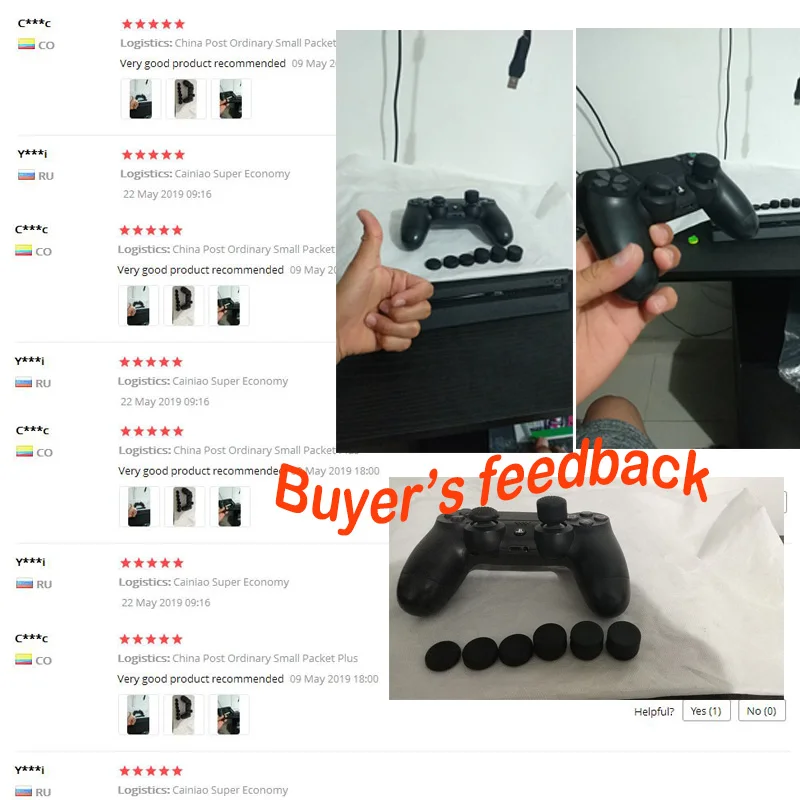 Bevigac-ソニープレイステーション4ps4ps4アクセサリー用の8pcsソフトシリコン強化滑り止めサムグリップスティックキャップカバーケーススキン