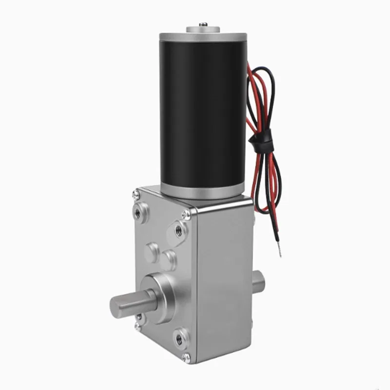 

5840-31ZY DC 12V 24V Metal Turbo Worm Gear Motor Type-D Shaft Reversed Self-Lock Gearbox Worm Gear Motor For Electric Equipments