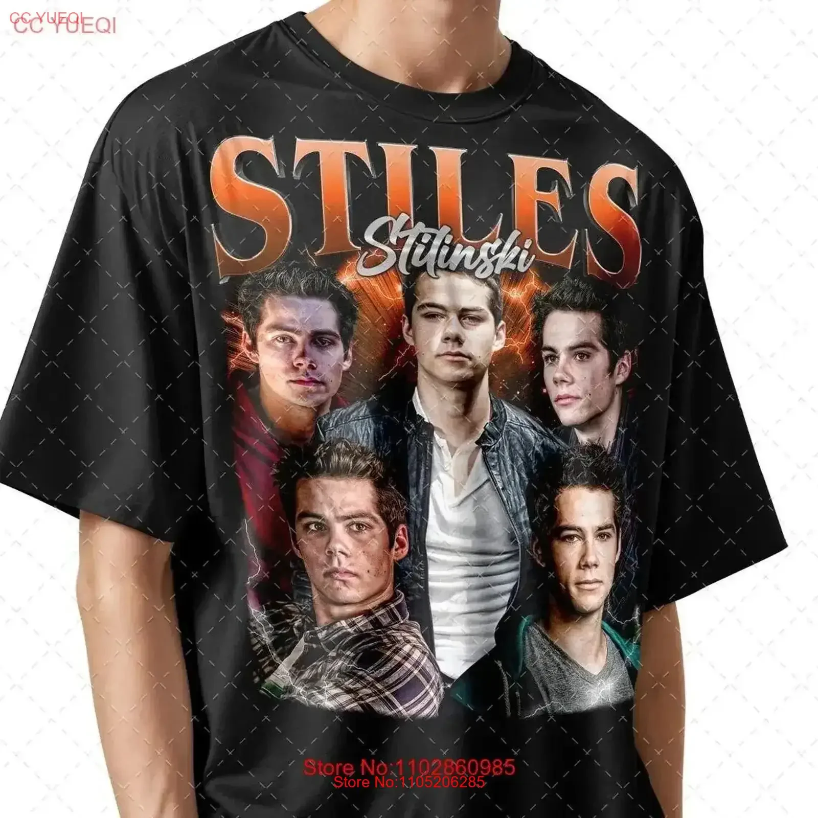 Vintage stiles stilinski t camisa para fãs programa de tv g lavado topo uso diário esticado elegante vintage lavado ligeiramente unisex