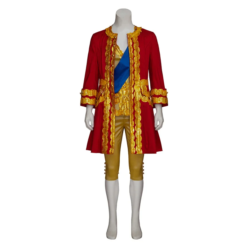 Medieval  Prince Edward Cosplay Costume Men Victorian Red Baroque  Noble Suit Elastic Jacket Vest Pants Suit