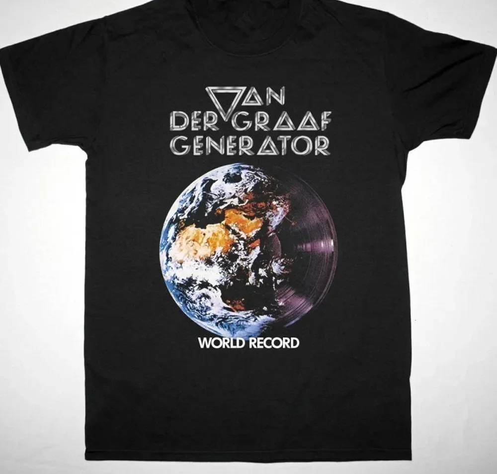 retro Van der Graaf Generator band T-shirt Black Cotton All Sizes S-5Xl 1PT447