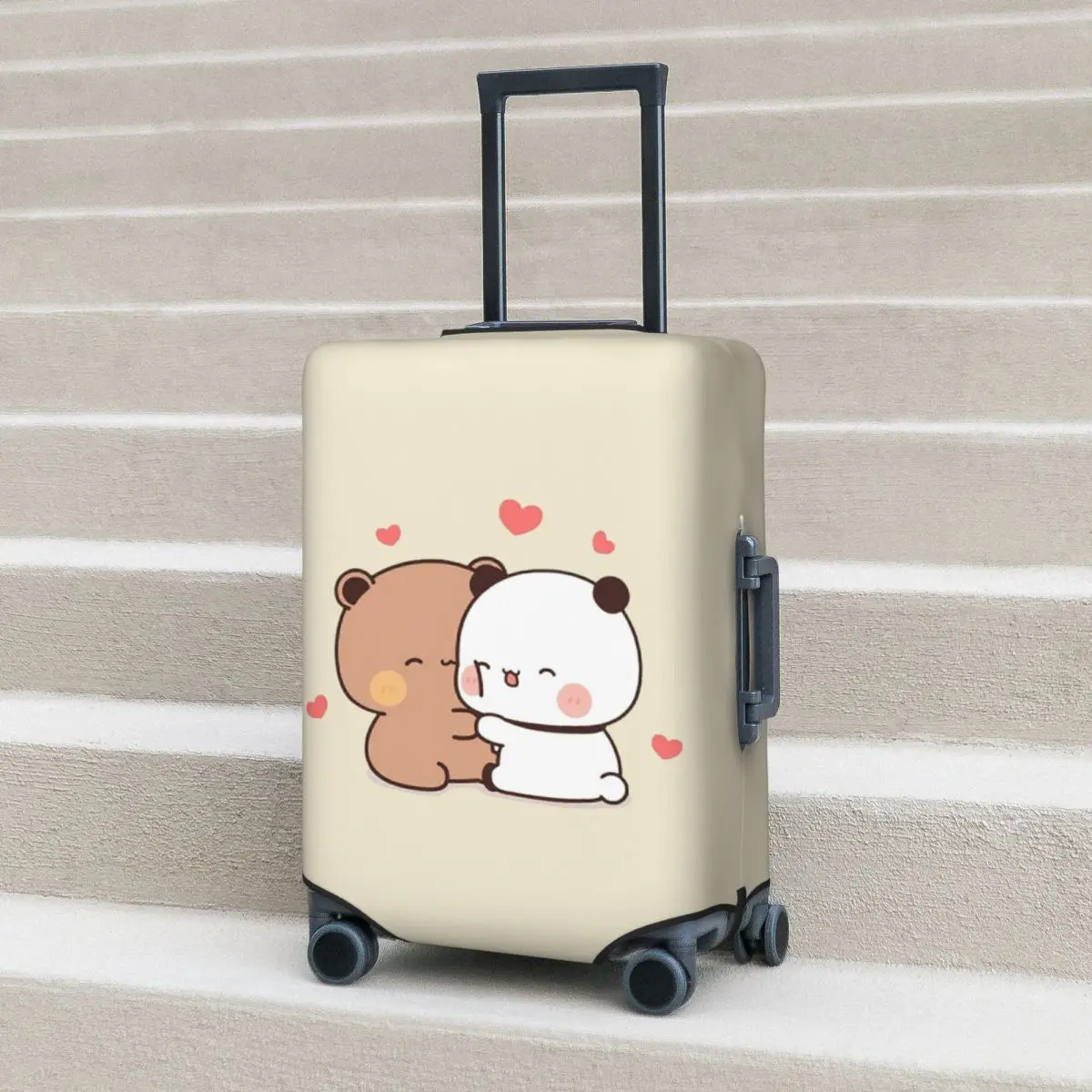 

Bear And Panda Bubu Dudu Balloon Suitcase Cover Protection Elastic Trip Luggage Protector Covers for 18-32 Inch