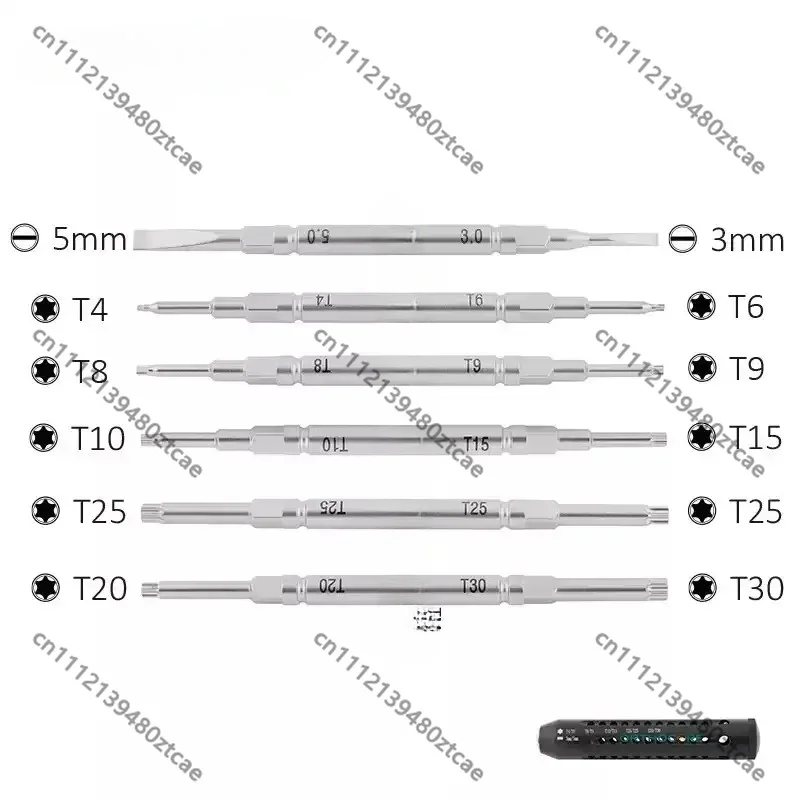 Veterinary Orthopedic Screwdriver Set Plum Hexagonal Square Cross Flat Head Screwdriver Pet Animal Surgical Instrument