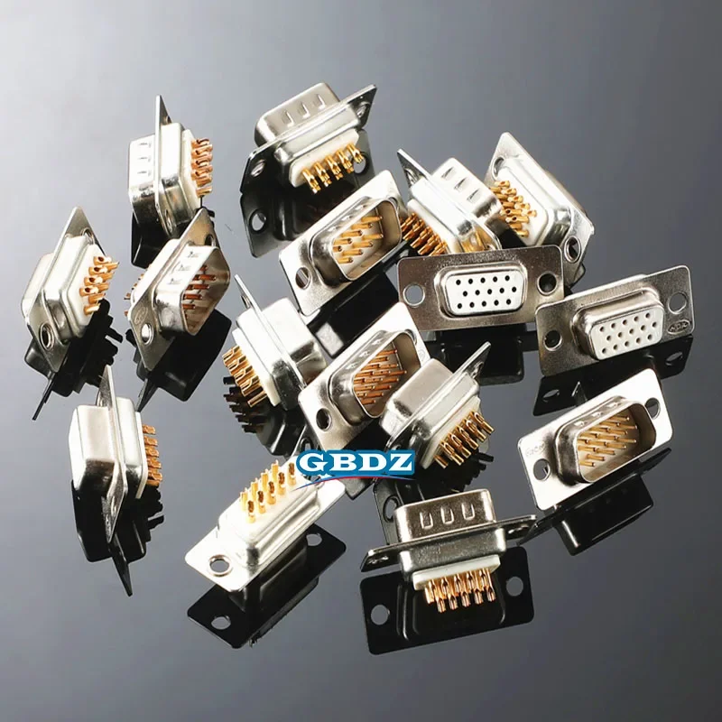 

DB9 Hole/Pin Female/Male White Welded Type Connector RS232 Serial Port Socket DB D-SUB Adapter Gold Plating