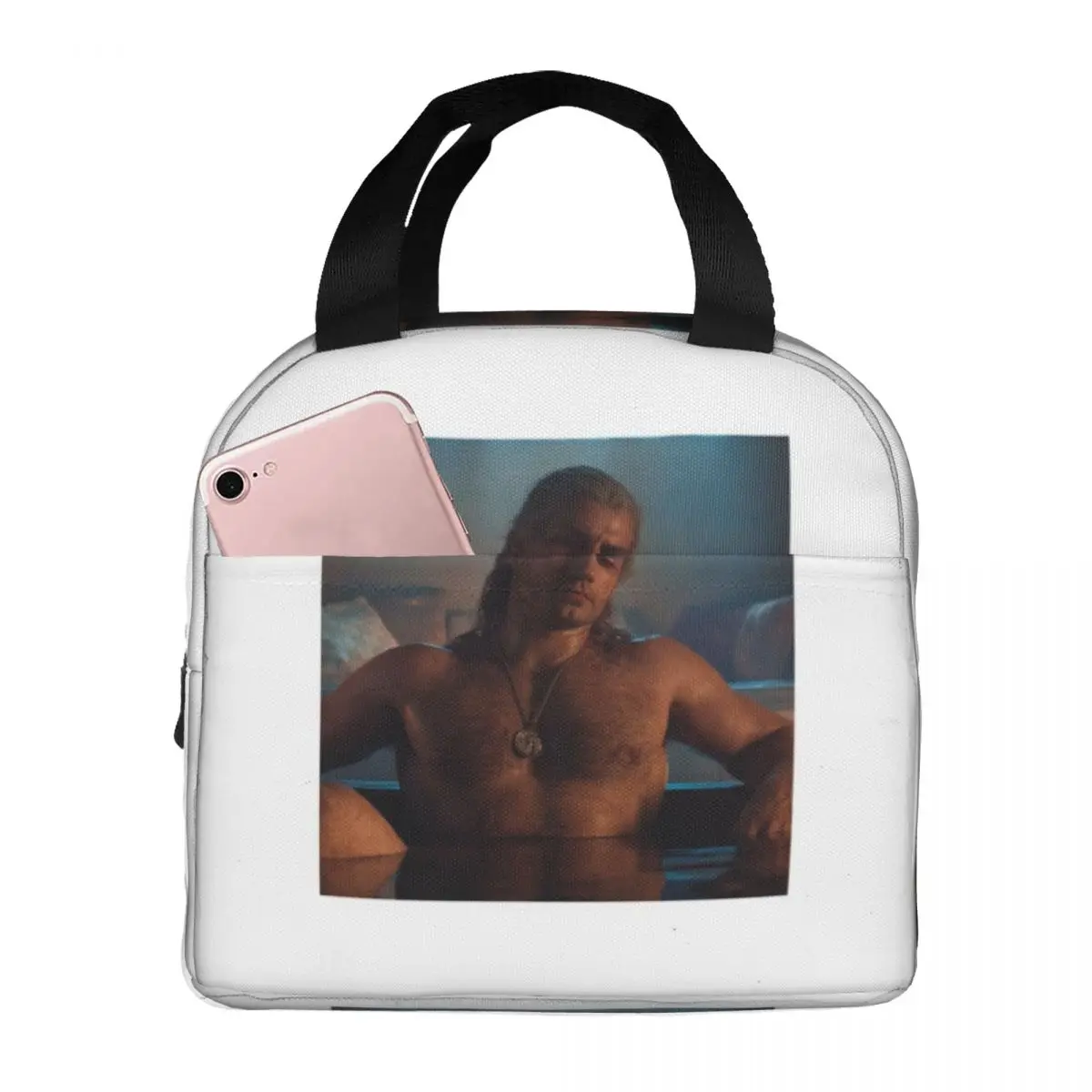 Henry Cavill Lunch Bags Insulated Bento Box Lunch Tote Resuable Picnic Bags Thermal Bag for Woman Kids School