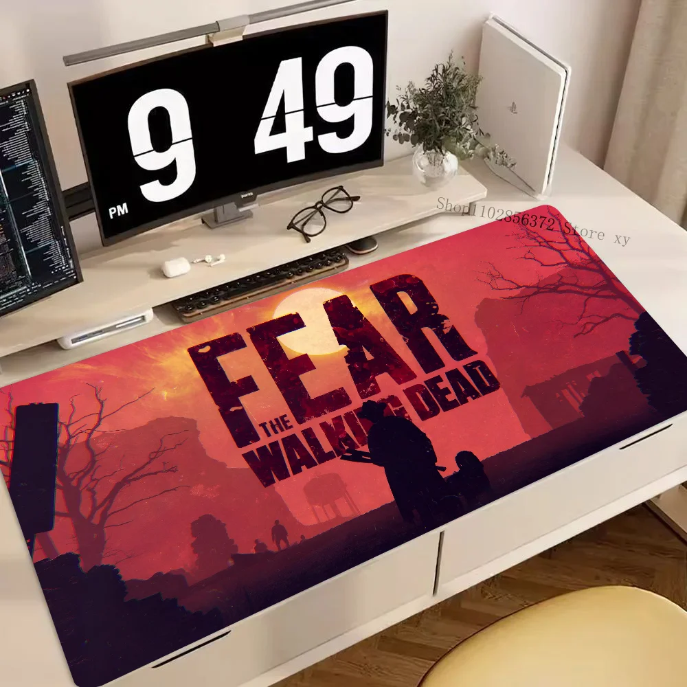 Fear The Walking Dead Mousepad Desk Mat Gaming Accessories Large Gaming Mouse Pad XXL Non-Slip Rubber Game Computer Keyboard