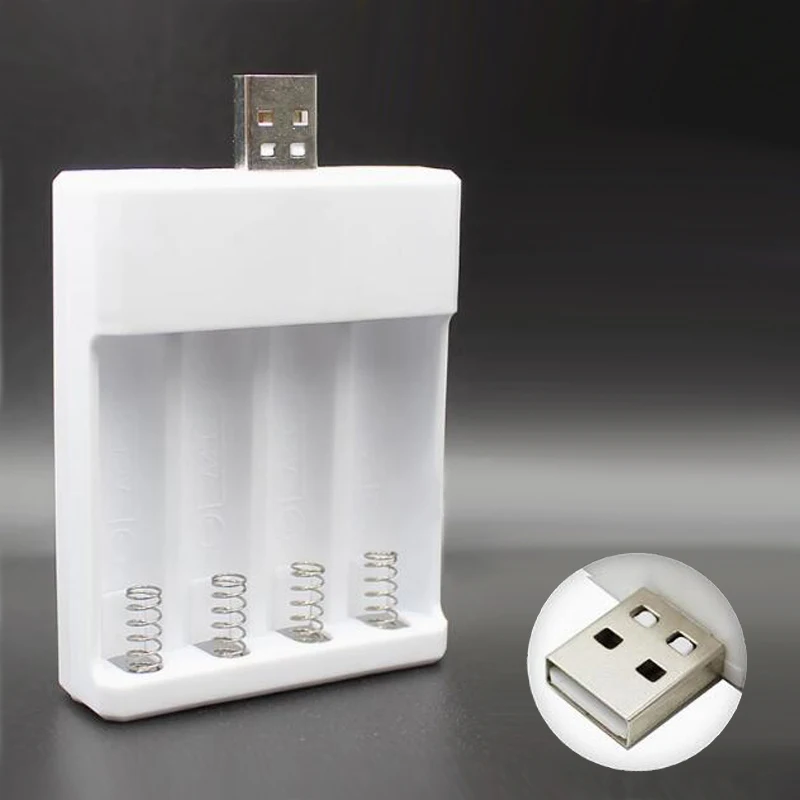Caricabatterie ricaricabile AAA/7 Scatola di ricarica USB universale da 1,2 V Batteria AA/5 Caricabatterie al litio 14500