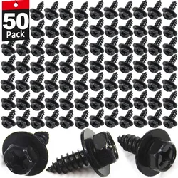 Universal Car Bumper Fender Fastener Clip Hex Head Self Tapping Screws Car Fender Splash Seal Guards Rivet Clip Screws Fasteners