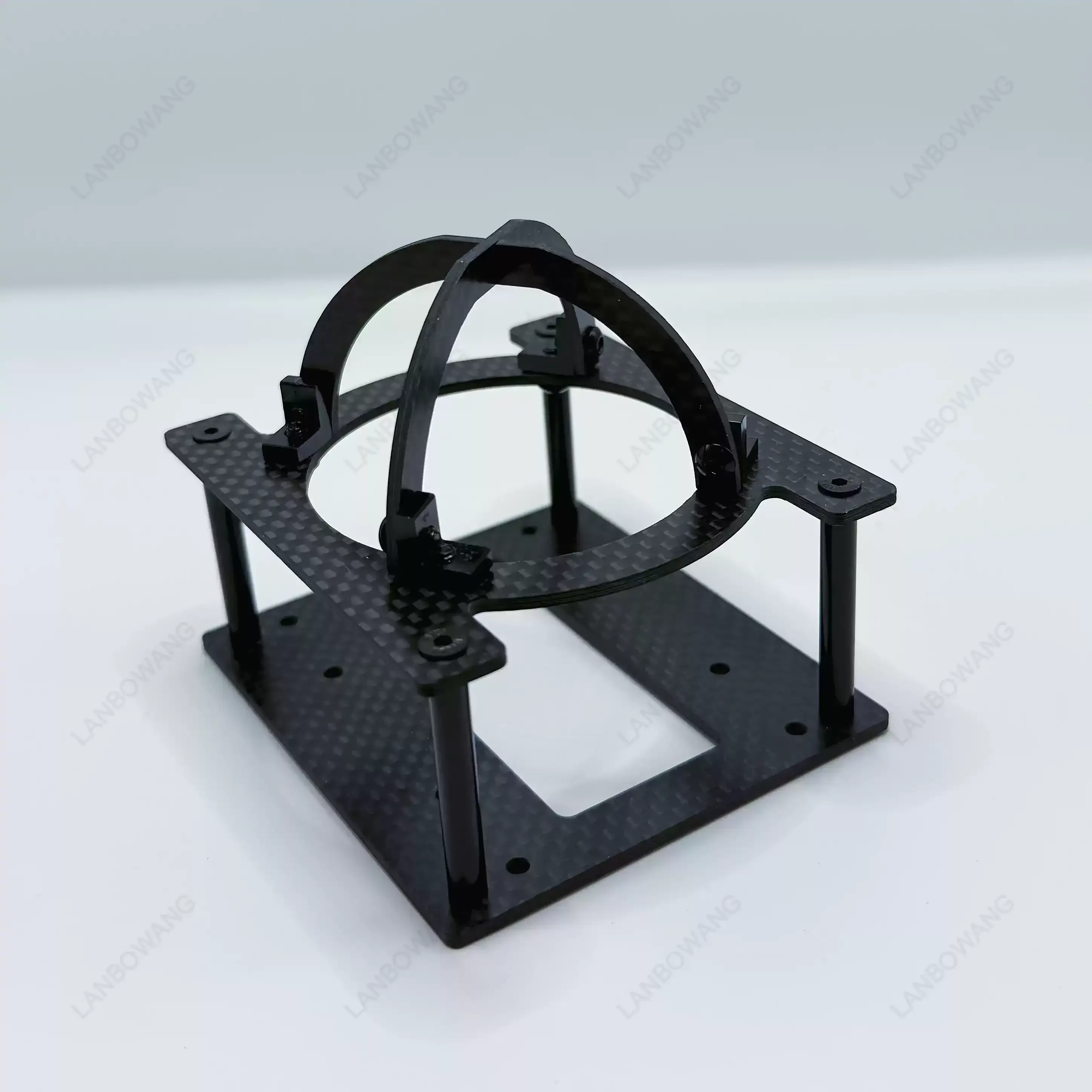 For Livox Mid-360 Protective Cover Bracket, Carbon Fiber Mounting Base Replacement for Mid-360 Sensor