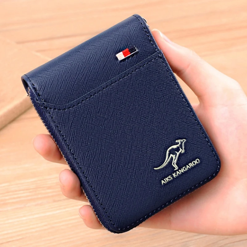 Credit Card Holder for Men RFID Zipper Wallets Cardholder Bag Luxury Designer PU Leather Women's Purse Short Handbag Wallet