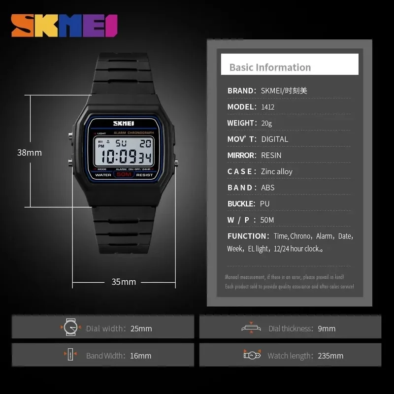 SKMEI Waterproof Sports Digital Watch for Women Couple Girl Date Week Female Wristwatch Womens Clock New Relogio Feminino New