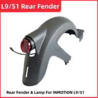 Original Rear Fender & Taillight Parts for INMOTION S1/L9 Smart Electric Scooter Skateboard Rear Mudguard tail lamp Spare Parts