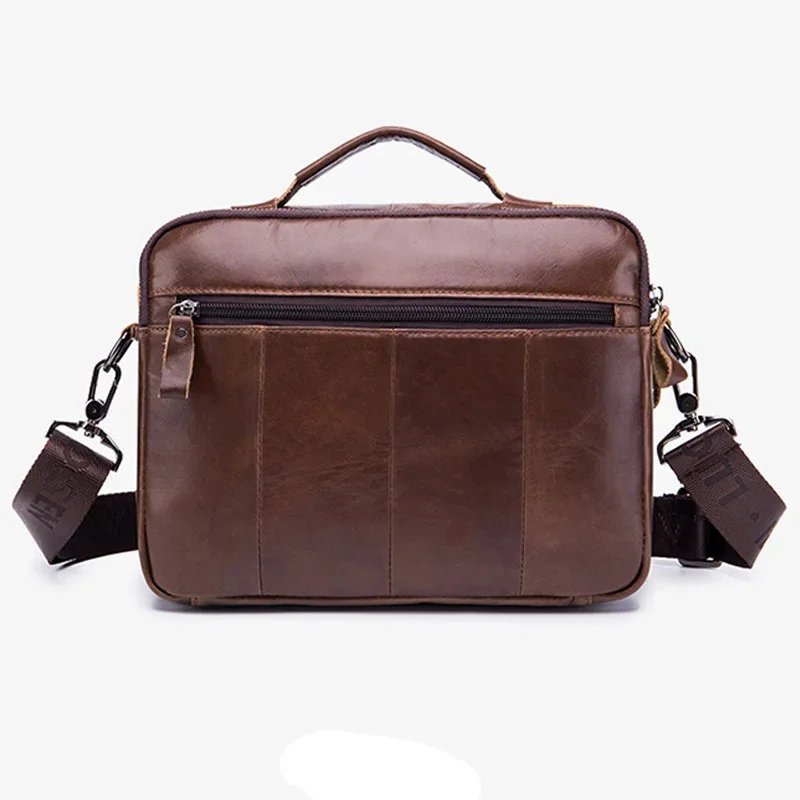 Herren Echt leder Schulter Herren Handtasche Vintage Umhängetasche Business Man Umhängetasche