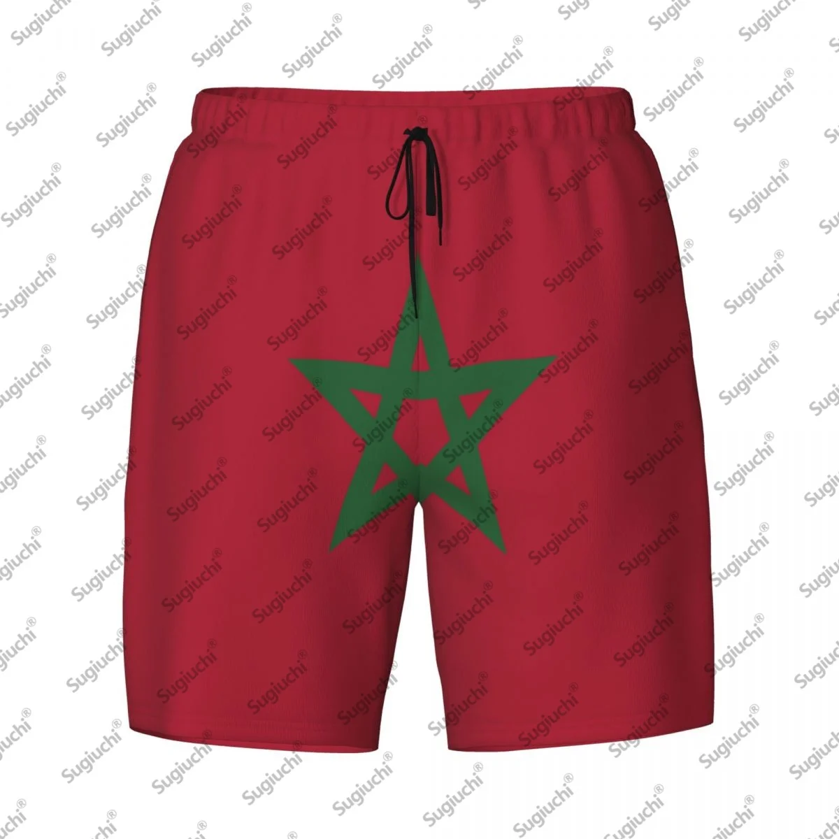

2025 Марокко Флаг Топ с 3D принтом Мужские плавки Гавайский купальный пляж 2 в 1 Быстросохнущие летние шорты для плавания с карманами