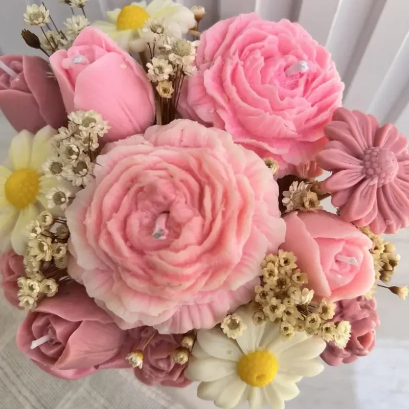 

3D-форма из силикона «Пион» для изготовления свечей, мыла, ароматических изделий, декоративной смолы, выпечки и домашнего декора