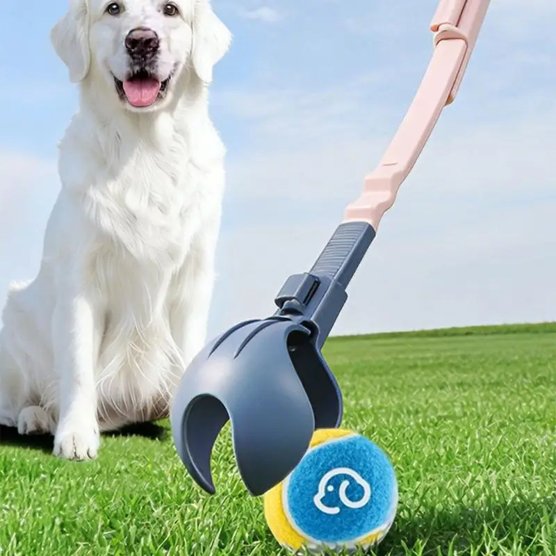 Verstellbarer Hundeball-Werfer zum Apportieren mit ausziehbarem Schläger für Interaktionsspiele und Outdoor-Spaß beim B03E – Detail 4