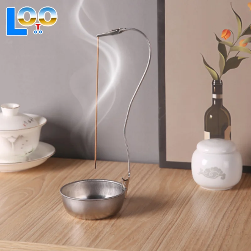 الفولاذ المقاوم للصدأ متعددة الوظائف علبة الرماد BaseMosquito لفائف حامل لفائف البعوض مع صينية طارد البعوض