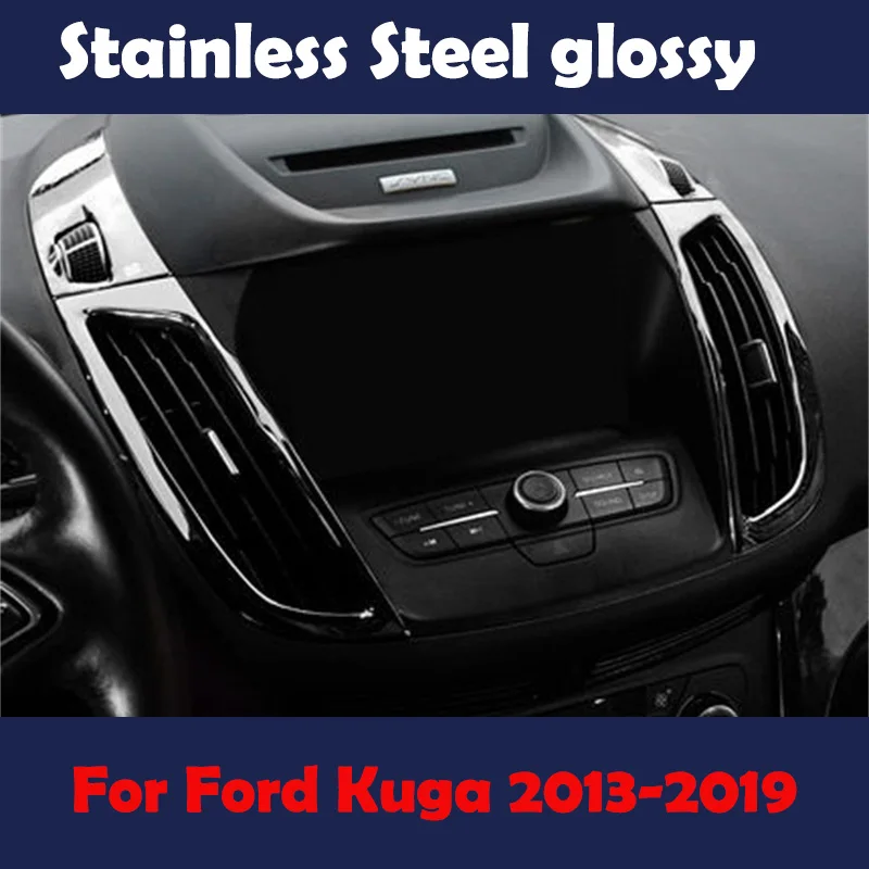 For Ford ESCAPE KUGA 2013-2019 C-MAX Car Accessories Interior Door Handle Window Lift Air Vent Steering Wheel Decorative Sticker