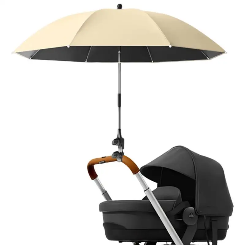 

Зонтик для детской коляски, складной зонтик для инвалидной коляски с зажимом, портативные дорожные принадлежности, крепление для коляски на открытом воздухе