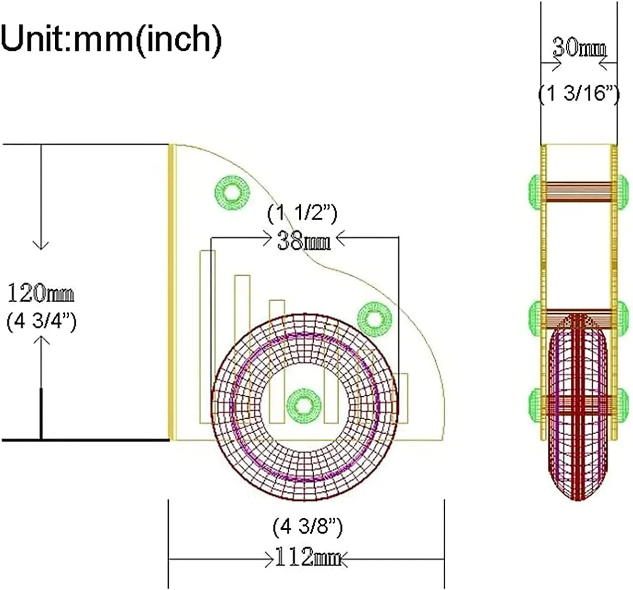 Schuifdeur Hardware Kit, Rond Spoor Intrekbaar + Uitbreidingsspoor (Geen Ladder), Met Vloerrollen, Voor