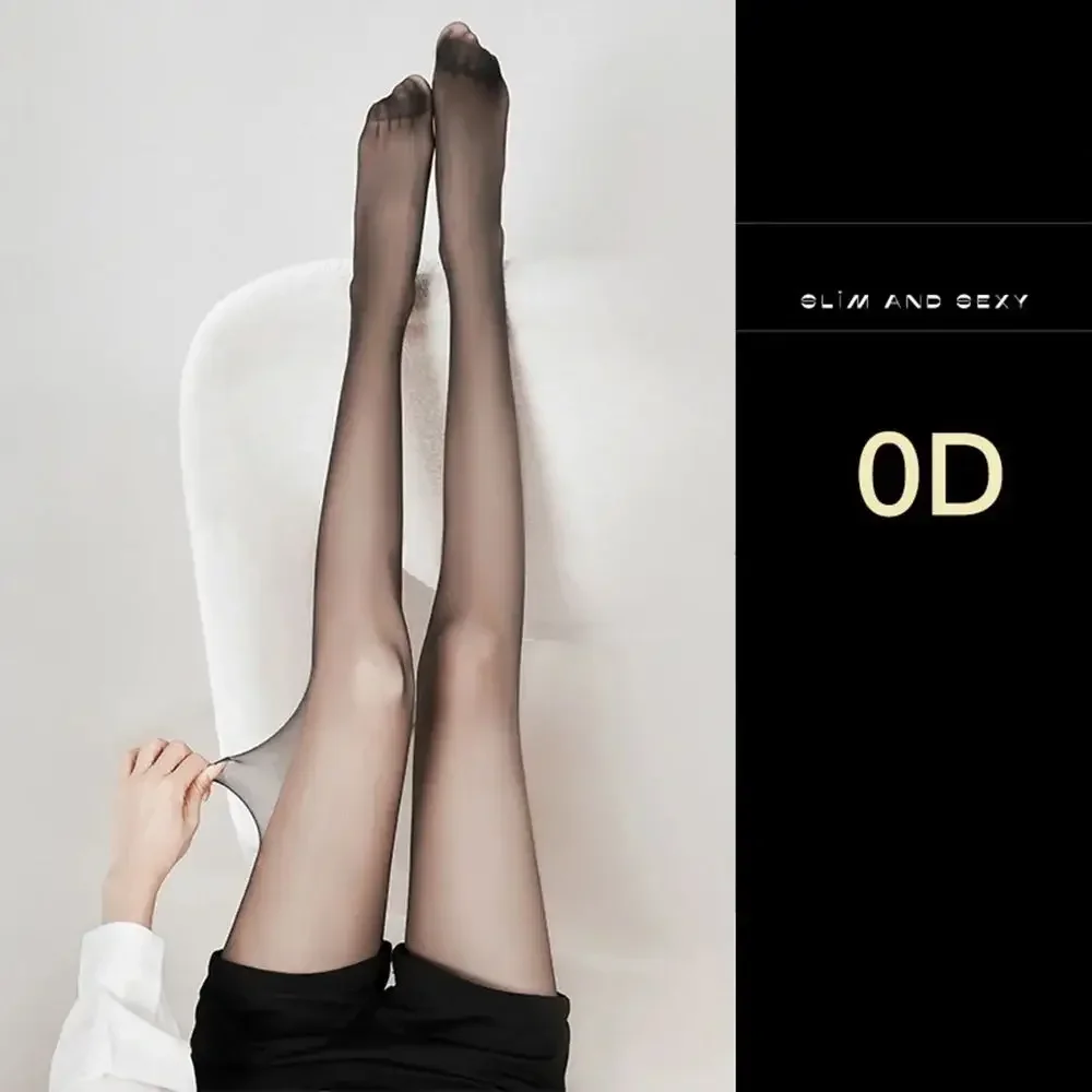 Women Silk Sexy Pantyhose Black Stockings Leggings Hosiery Sheer Tights Slim Breathable See Through Anti-hook Ultra Thin Bottom
