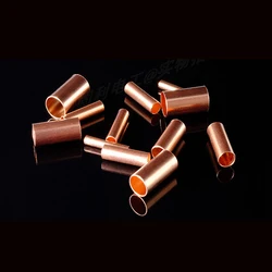 100pcs GT Copper Connecting Pipe Wire Joint Small Copper Tube Protection Sleeve Press Terminal Quick Connector