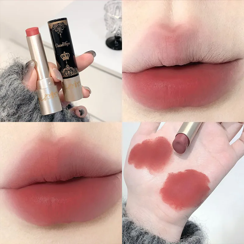 Gloss Velvet Matte Lip Stick 6-color Hidden Lip Lines Solid Lipstick Long-lasting Easy to Wear Makeup Lip Gloss Cosmetics