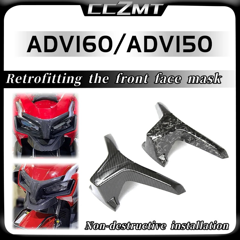 

For Honda ADV160 ADV 160 ADV150 Headlight Eyebrow Cover ABS Headlamp Eye Lid Decoration Trim Replacement Cover Accessories