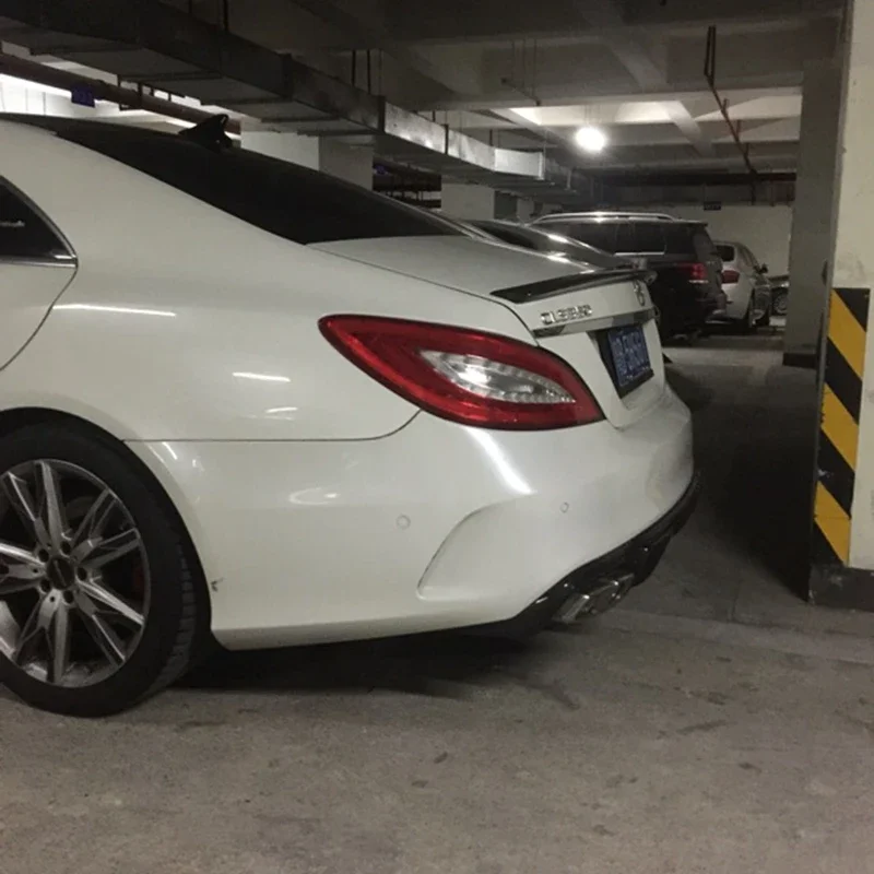 For Mercedes CLS Spoiler Cls Class W218 Carbon Fiber Rear Trunk Spoiler CLS 350 550 500 cls63  Wing 2011 - UP view 5