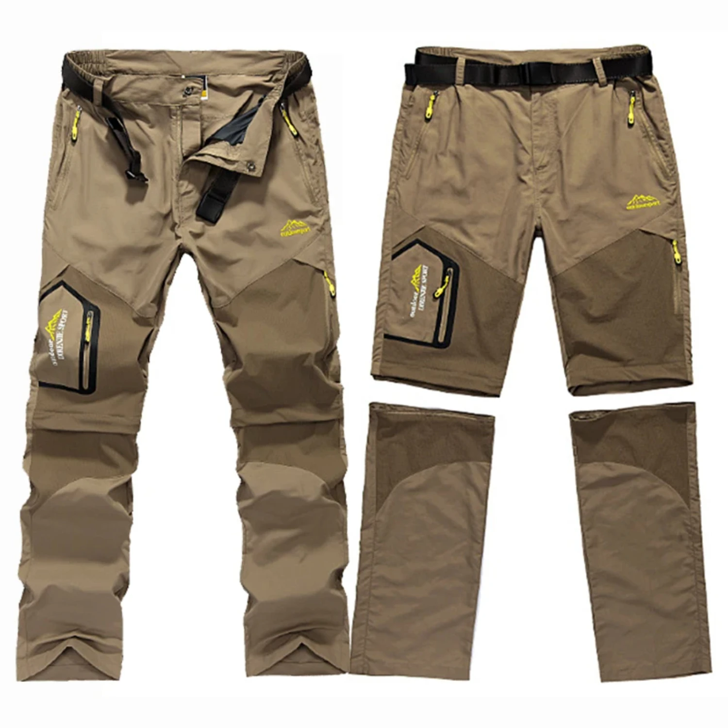 Ultimate Comfort and Convenience: Practical, Lightweight Mens Summer Hiking Pants with Detachable Features - Perfect Design for