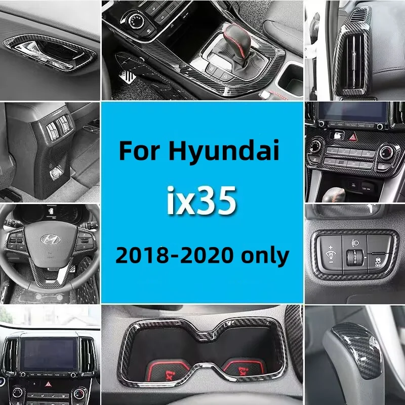 

For Hyundai IX35 2018-2020 Car Styling Body Armrest Storage Trim Rear Back Upside Air Conditioning Outlet Vent