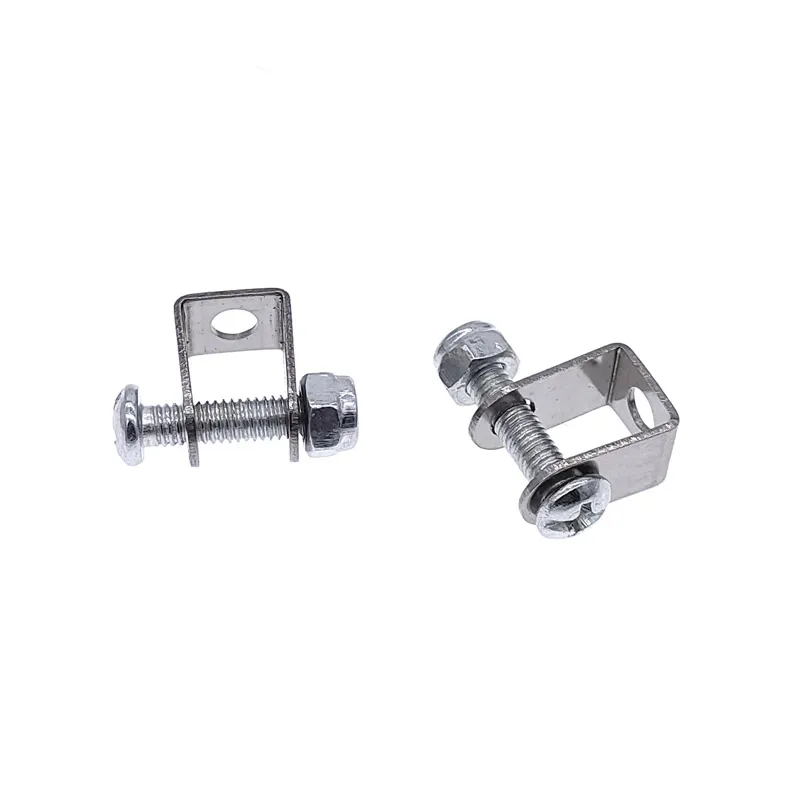 1 Pair Mini Electric Linear Actuator Bracket Hole 4.2mm 304 Stainless Steel Metal Material Micro Linear Actuator Motor