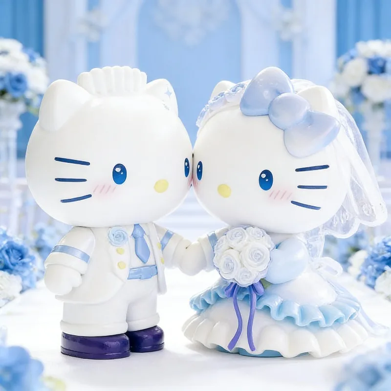 

New Sanrio Wedding Theme Blind Box Toys Kawaii Hello Kitty Kuromi Desktop Decoration Ornaments Perfect Gift For Girlfriend Fans