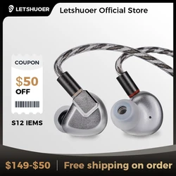 Letshuoer-auriculares intrauditivos con cable, audífonos planos de alta calidad, S12 PRO