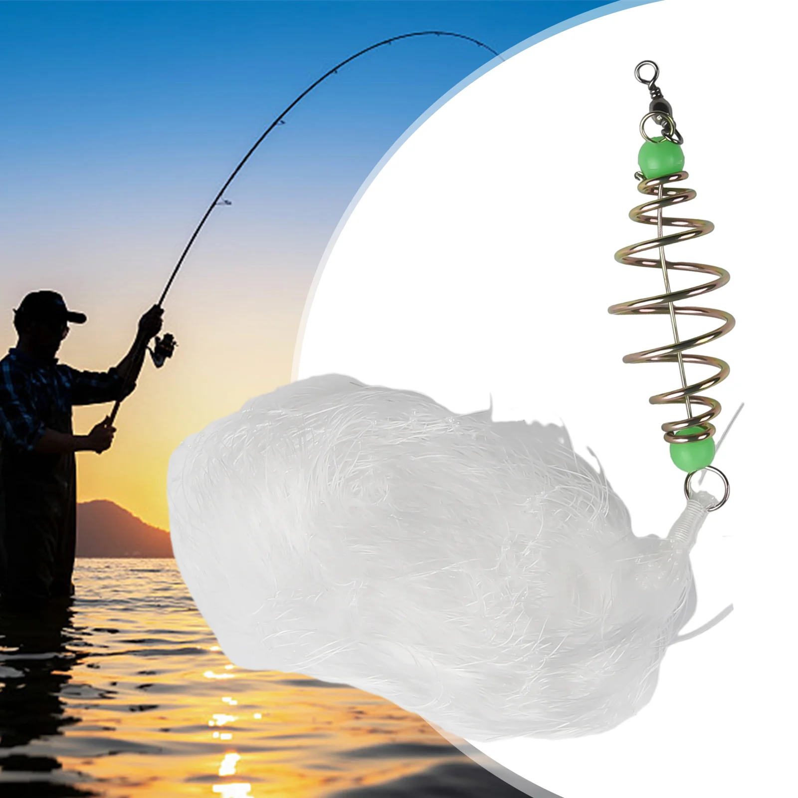 شبكة الصيد صافي خفيفة الوزن ربط لزجة صافي الأبيض 5-13 شبكة 7*5 سنتيمتر أفرلورد المحمولة سلامة الصيد العلامة التجارية الجديدة #3